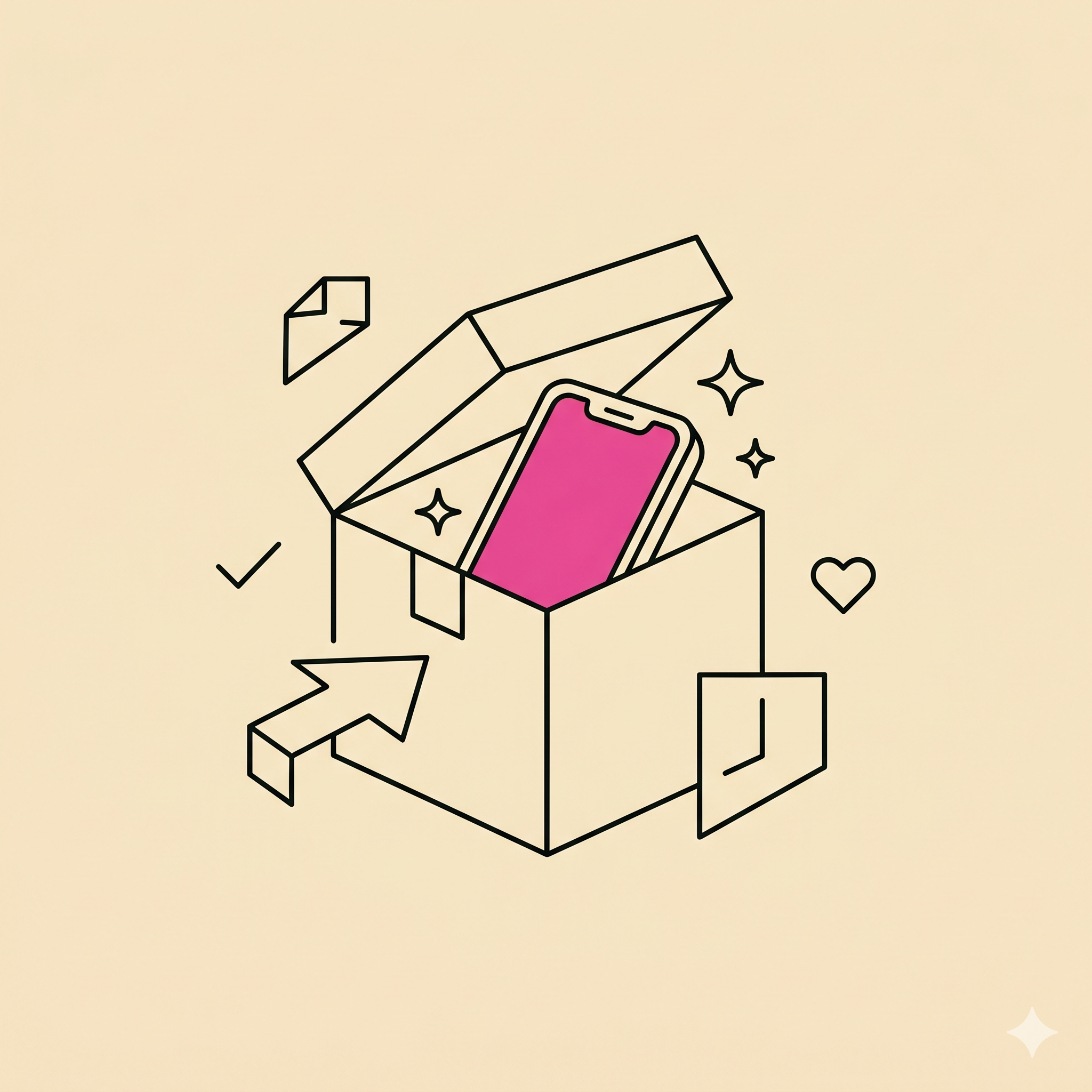 利用開始。 のイラスト